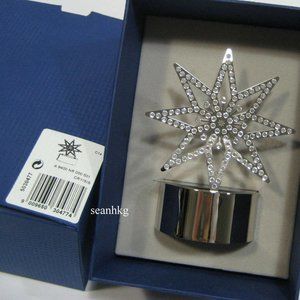 Swarovski silver star tea light